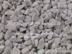 snow white marble chippings