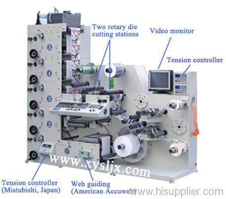 Automatic Rolled Self-adhesive Label Flexographic Printing Machine