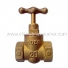 Brass stop valve