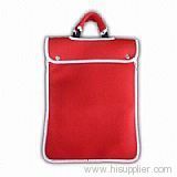 red neoprene laptop bag