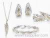 Nature Leaf Earrings, Ring, Bracelet and Pendant