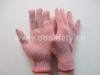 knitted with Pvc glove