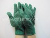 knitted with Pvc glove