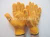 knitted with Pvc glove