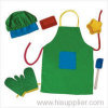 little cook apron and silicone set