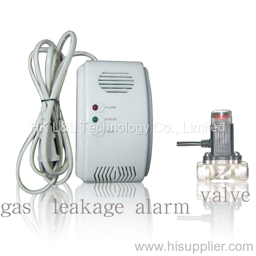 wired gas alarm with vaule