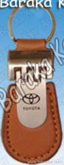 Leather Key Ring With Wooden Package For Toyota
