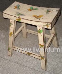 Asia antique paining stool