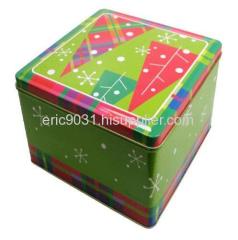 square cookie tin