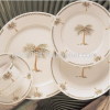 dinner set (dinner plate, salad plate, salad bowl, cup, saucer)