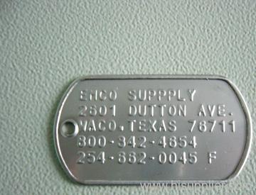 dog tag embosser