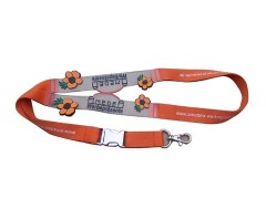 Silk screen printing lanyard