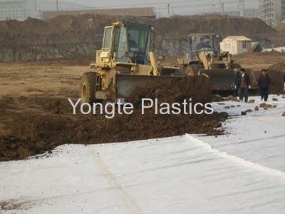 Polyester filament geotextile
