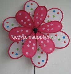 Small dot desgin windmill Red