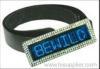 Rhinestone Blue Led belt buckle