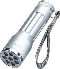 Aluminum 8 LED flashlight