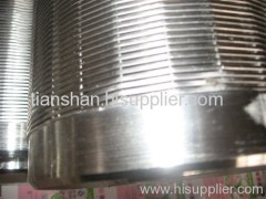 Wedge wire wrapped cylinder