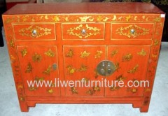 Oriental antique buffet 3 drawers 3 doors