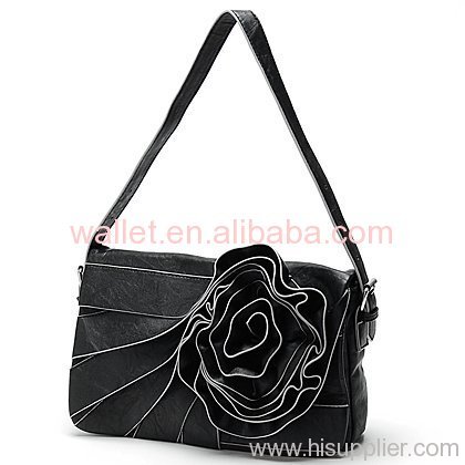 2010 spring latest ladies' PU leather handbag, shoulder messenger bag, fashion handbag
