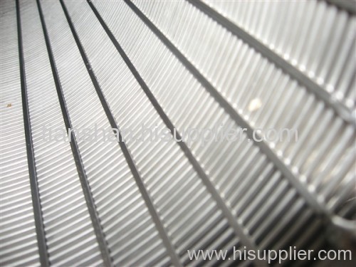 Wedge wire wrapped slot screen cylinder