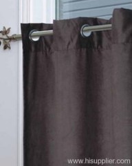 Faux suede panel with metal grommet