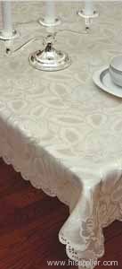 Damask tablecloth