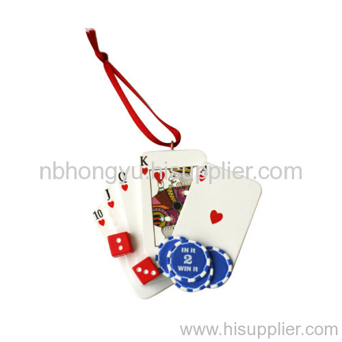 Resin Pendant Playing Cards