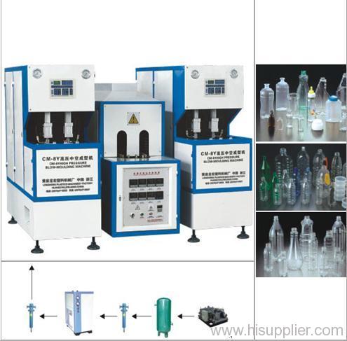 high pressure hollow blow molding machine