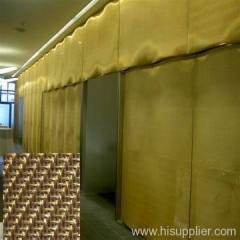 Decorative brass woven wire mesh