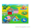 Farm Peg Puzzle,wooden educational toys, wooden learning toys