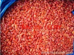 Frozen grain red capsicum