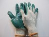 knitted with latex glove