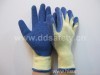 knitted with latex glove