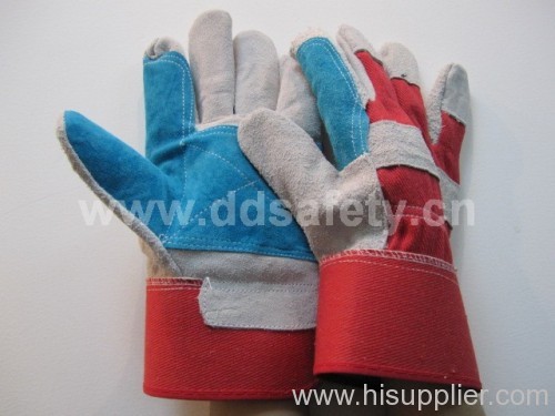 Double leather glove