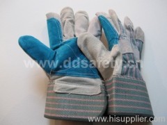 Double leather glove