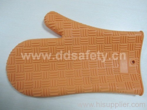 orange silicone gloves