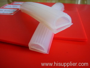 food grade 100% virgin silicone rubber stripe, silicone profile, silicone extrusion