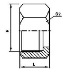 METRIC 74 °CONE FLARED NUT GB/T 5647