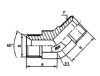 45 °ELBOW BSP MALE 60°SEAT-BSPT MALE