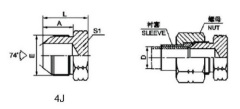 JIC MALE 74 °CONE PLUG