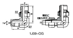 90°ELBOW JIC MALE 74 °CONE