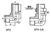 90°ELBOW ORFS MALE 0-RING BULKHEAD