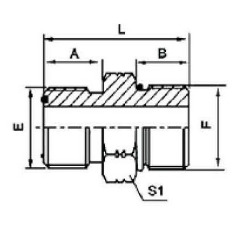 SAE O-RING BOSS S-SERIES ISO 11926-2