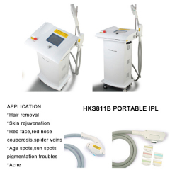 New Model Double Handle Hair Removal System Big Power IPL Laser(HKS811B) with CE and ISO 13485