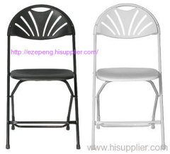 Fan Back Plastic Folding Chair