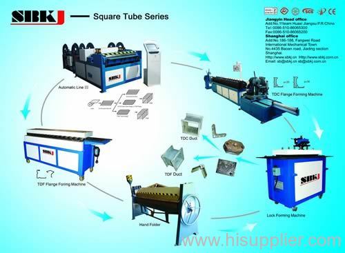 Rectangular duct machine