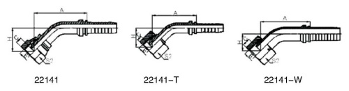 45 °BSP FEMALE MULTISEAL