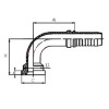 90°SAE FLANGE 3000 PSI