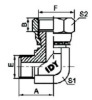 90°ELBOW METRIC O-RING