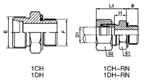 METRIC THREAD STUD ENDS ISO 6149